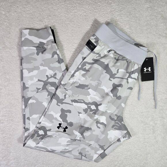 Under Armour UA Unstoppable Joggers Snow White Grey Camo 1352027 018 Mens Large - Picture 1 of 10